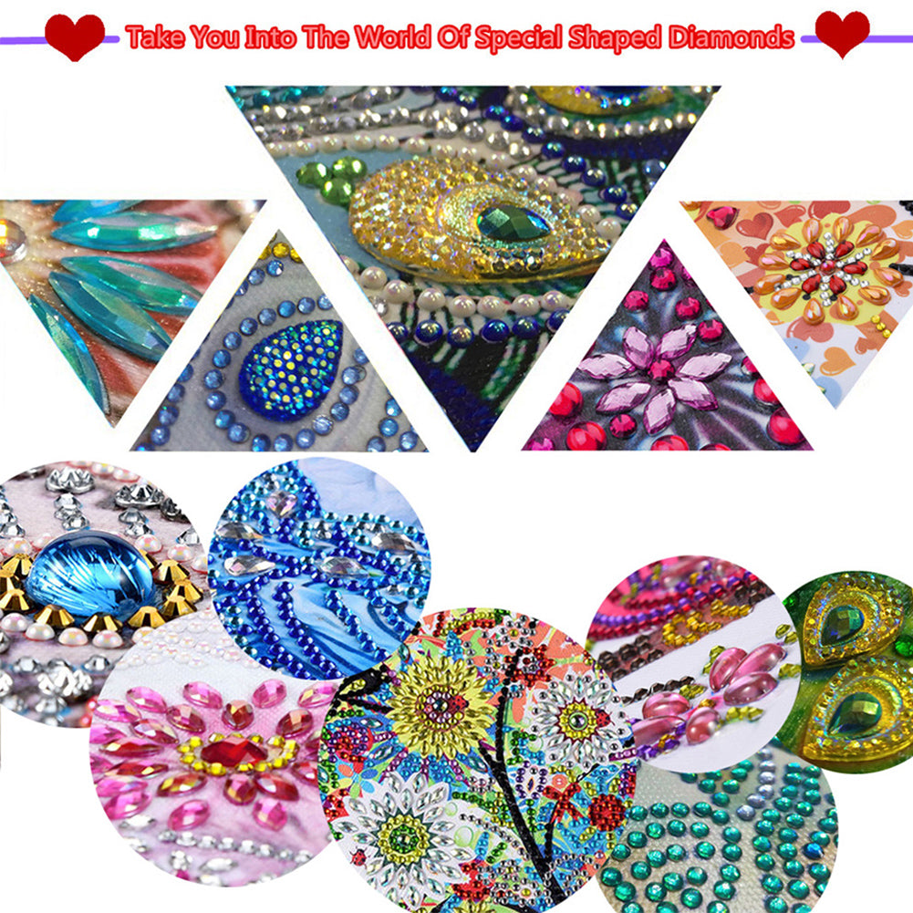 Optimistic Old Lady - Special Shaped Drill Diamond Painting 30*30CM