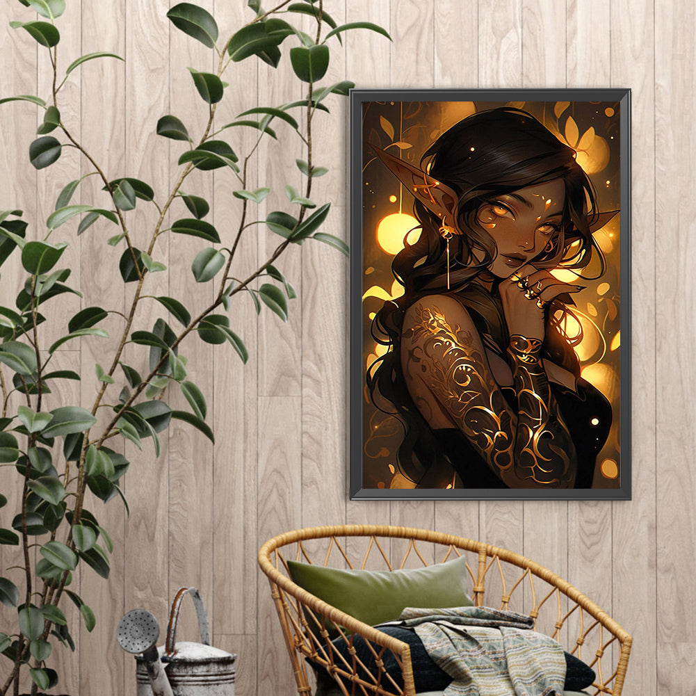 Elf Girl - Full Round Drill Diamond Painting 40*60CM