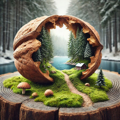 Walnut Forest - Full Round Drill Diamond Painting 40*40CM
