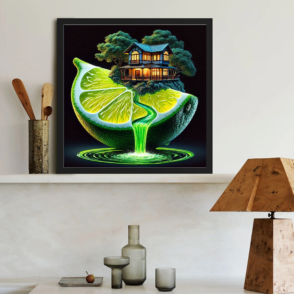 Citrus Cottage - Full Round Drill Diamond Painting 40*40CM