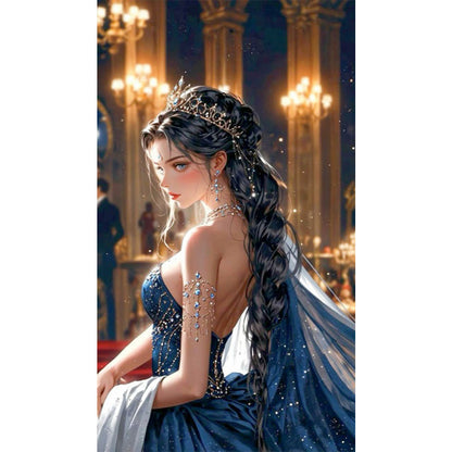 Elegant Girl - Full AB Round Drill Diamond Painting 40*70CM