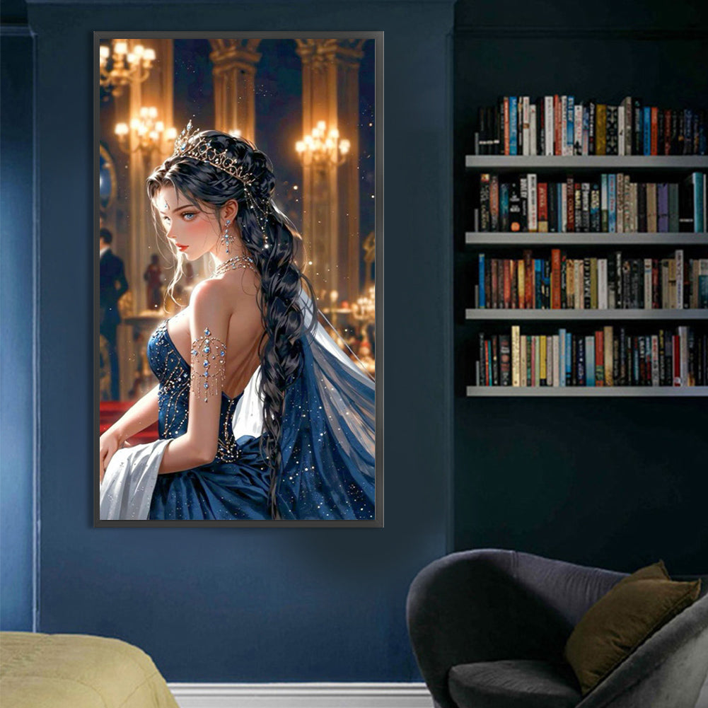 Elegant Girl - Full AB Round Drill Diamond Painting 40*70CM