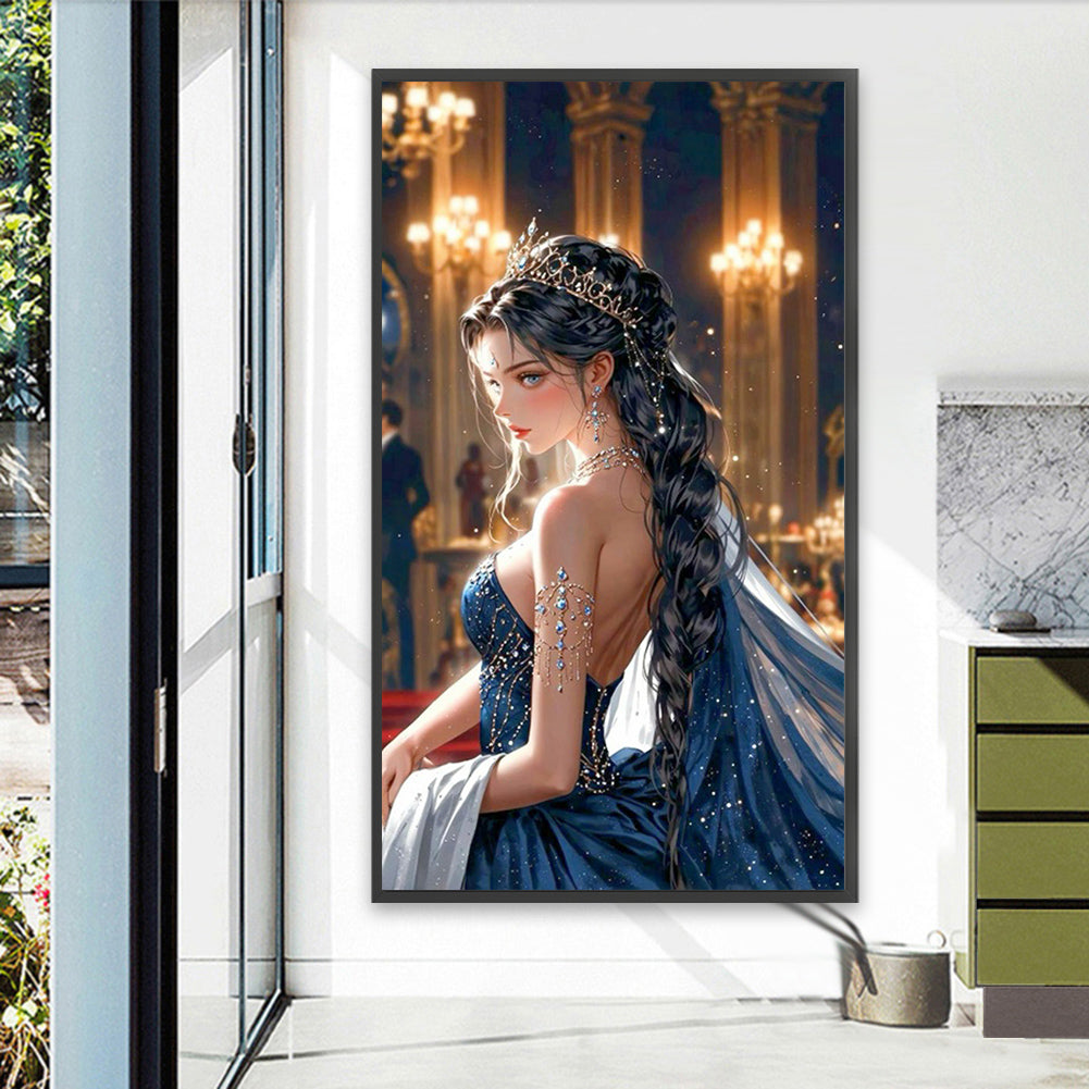Elegant Girl - Full AB Round Drill Diamond Painting 40*70CM