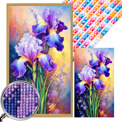 Iris - Full AB Square Drill Diamond Painting 40*70CM