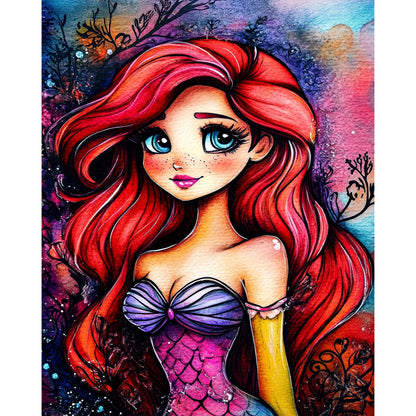 Cartoon Girl - Full Round Drill Diamond Painting 40*50CM