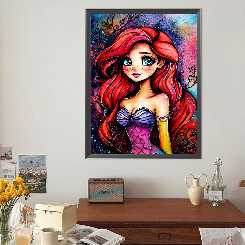 Cartoon Girl - Full Round Drill Diamond Painting 40*50CM