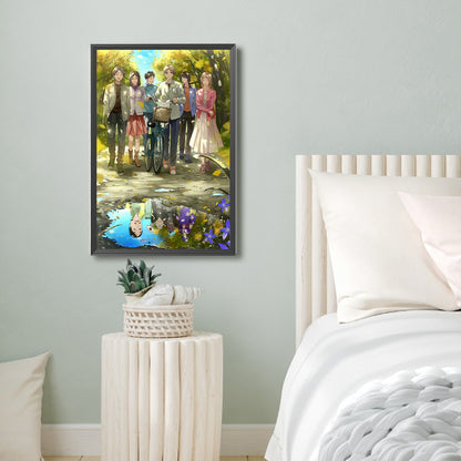 Natsume And Friends - Full Round Drill Diamond Painting 40*60CM