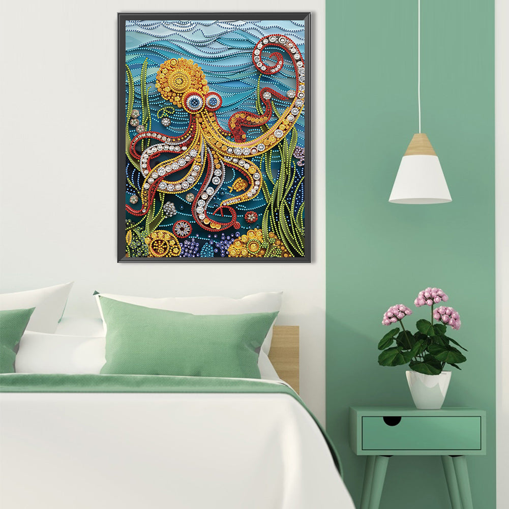 Sea Creatures Paper Quilling - Special Shaped Drill Diamond Painting 30*40CM