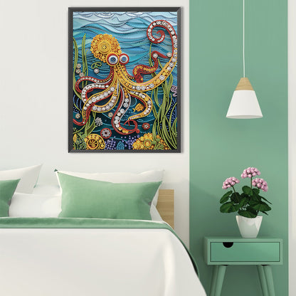 Sea Creatures Paper Quilling - Special Shaped Drill Diamond Painting 30*40CM