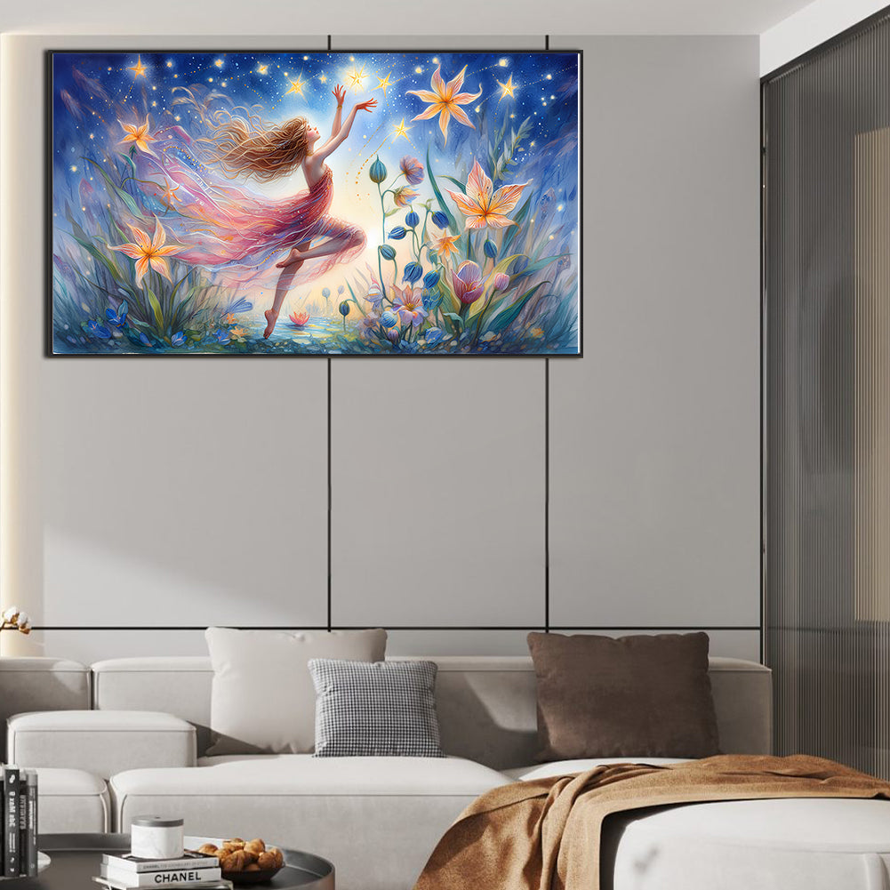 Girl - Full Round Drill Diamond Painting 70*40CM