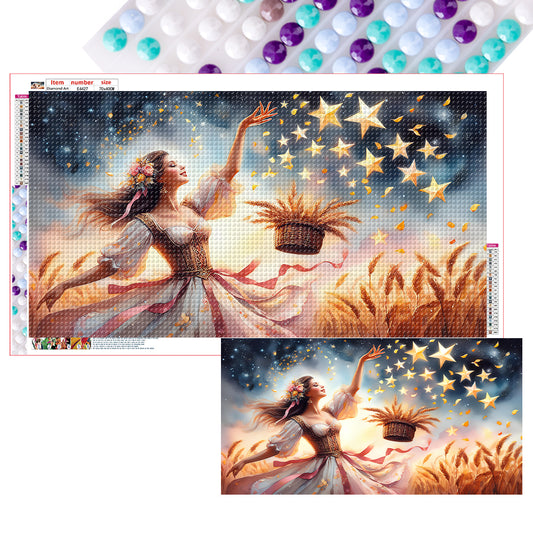 Girl - Full Round Drill Diamond Painting 70*40CM