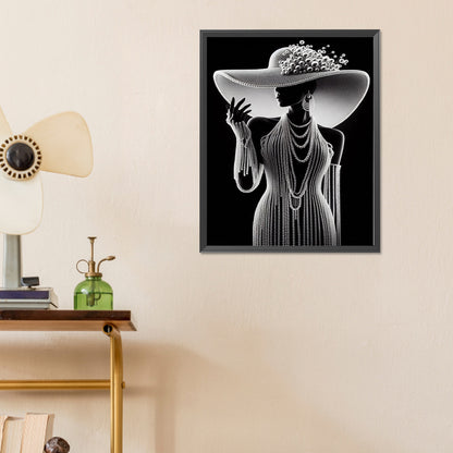 Pearl Girl - Full Round Drill Diamond Painting 40*50CM
