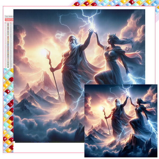 Zeus And Hera - Full Square Drill Diamond Painting 40*40CM