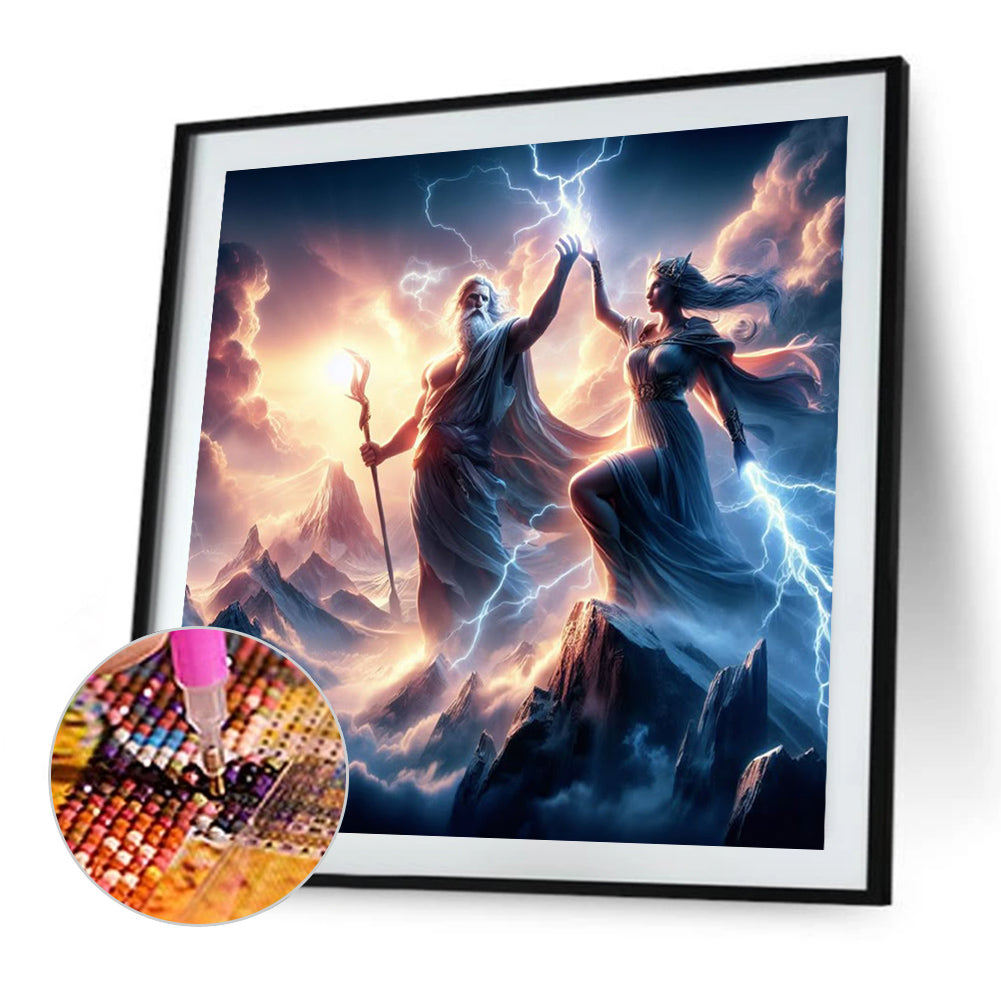 Zeus And Hera - Full Square Drill Diamond Painting 40*40CM