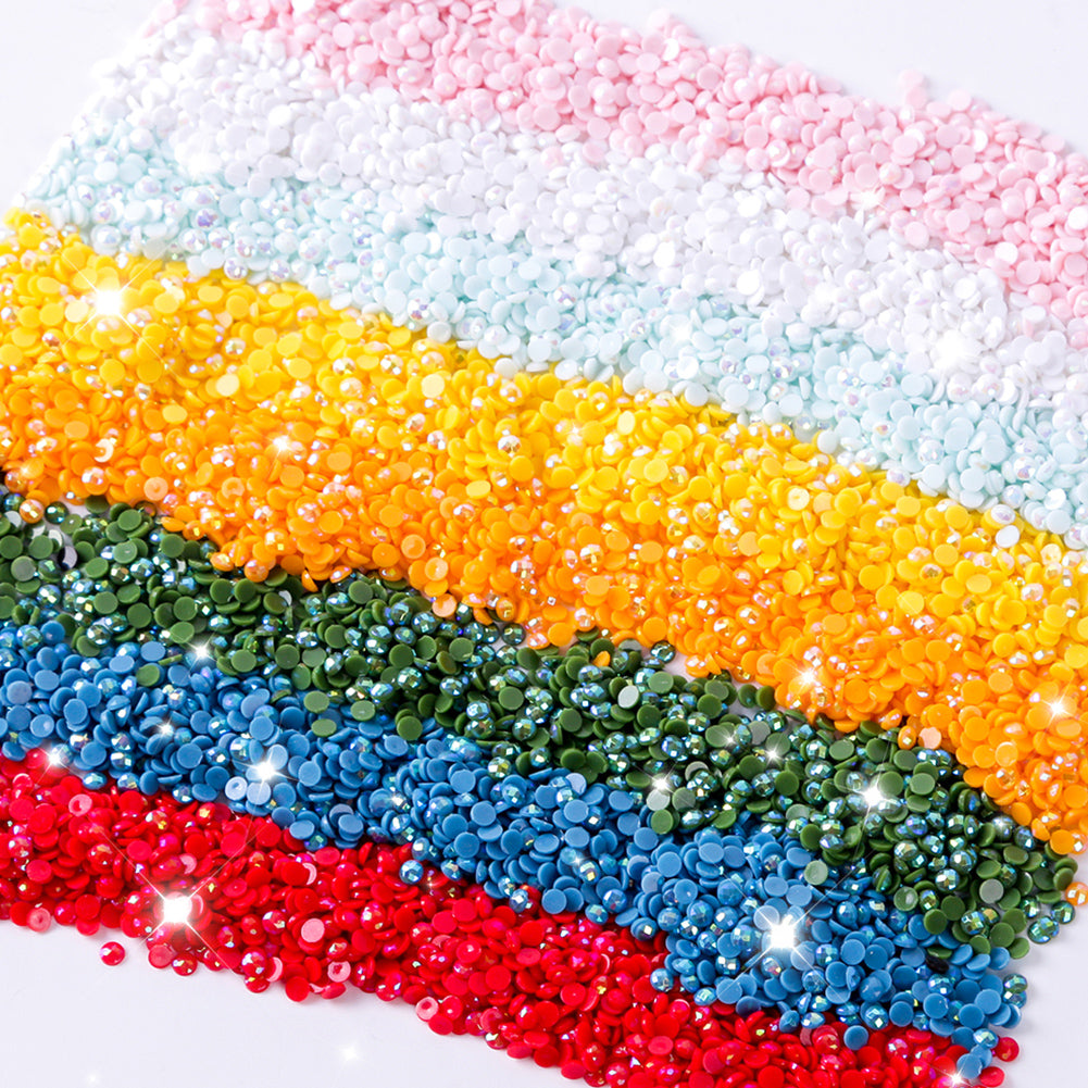 10000Pcs Diamond Painting Beads 20 Colors DIY Round Diamond Art Kit for Adults