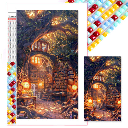 Book House - Full Square Drill Diamond Painting 40*70CM