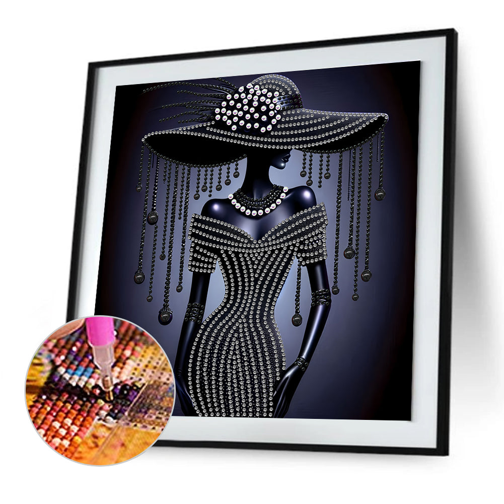 Elegant Lady - Special Shaped Drill Diamond Painting 30*30CM