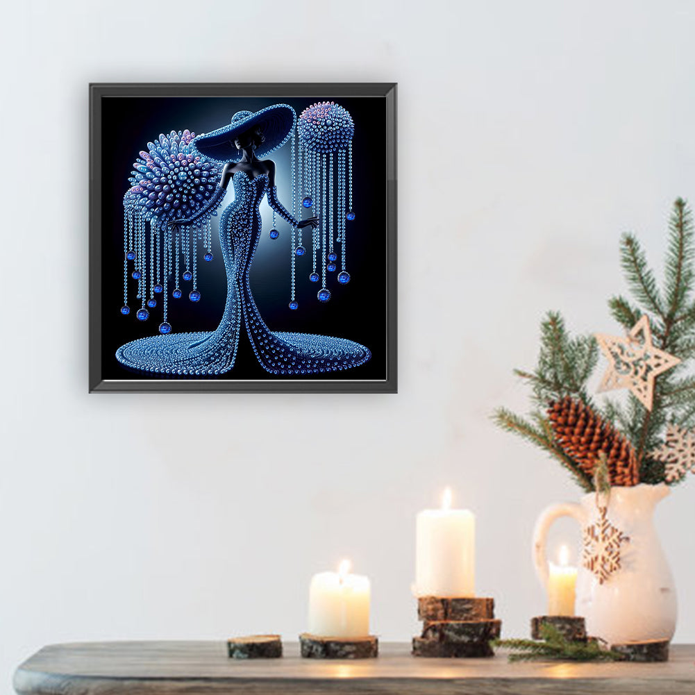 Elegant Lady - Special Shaped Drill Diamond Painting 30*30CM