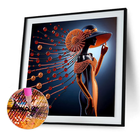 Elegant Lady - Special Shaped Drill Diamond Painting 30*30CM