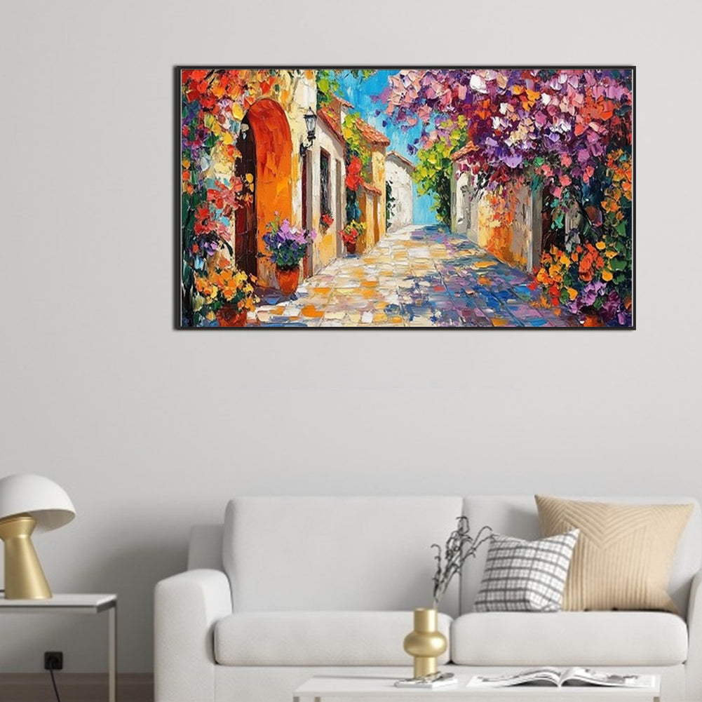Flowers And Scenery - Full Round Drill Diamond Painting 70*40CM