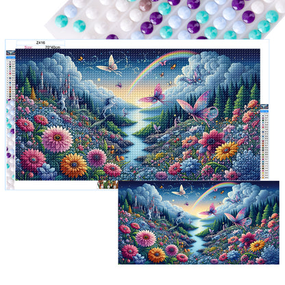Dream Scenery - Full Round Drill Diamond Painting 70*40CM