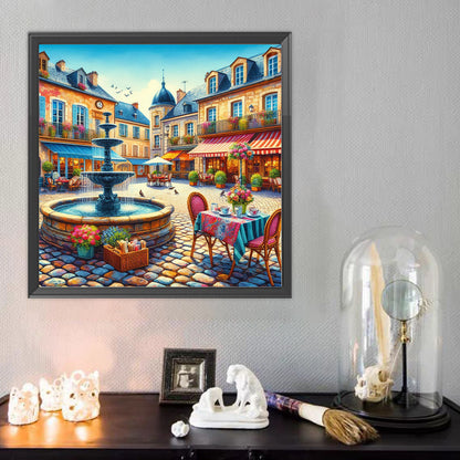 Street Scenery - Full Round Drill Diamond Painting 50*50CM