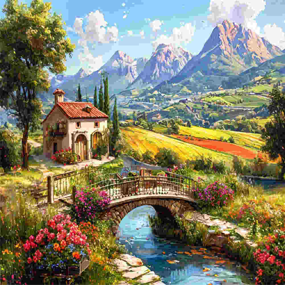 Natural Scenery - Full Round Drill Diamond Painting 50*35CM