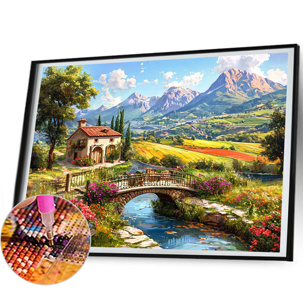 Natural Scenery - Full Round Drill Diamond Painting 50*35CM