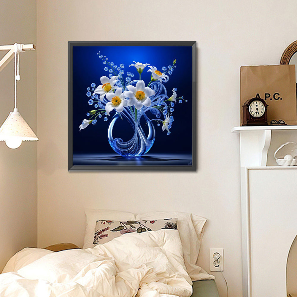 Luminous Flowers - Full Round Drill Diamond Painting 30*30CM