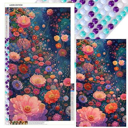 Flowers Bloom - Full Round Drill Diamond Painting 40*70CM