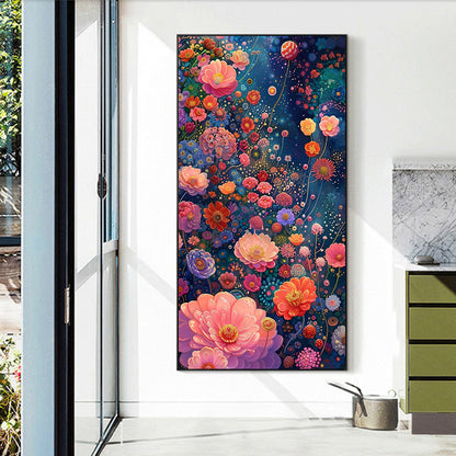 Flowers Bloom - Full Round Drill Diamond Painting 40*70CM