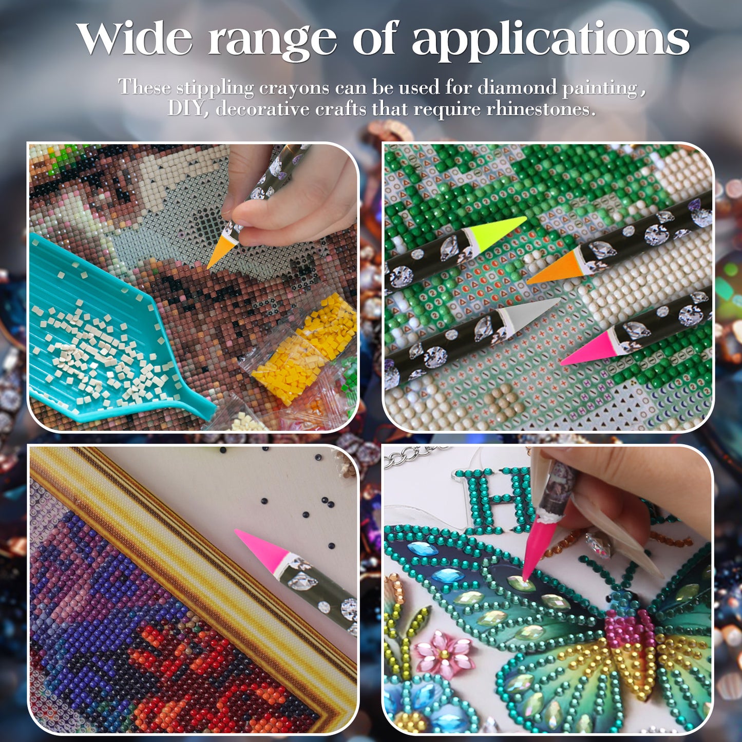 Diamond Painting Pen Self Adhesive Nail Dotting Wax Pen DIY Nail Art Accessories