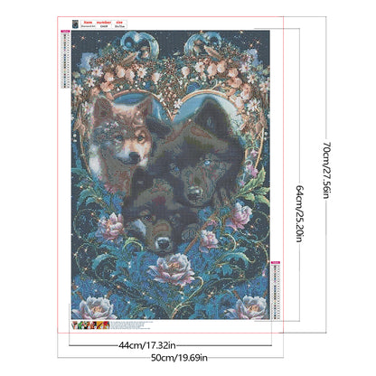 Wolf - Full Round Drill Diamond Painting 50*70CM