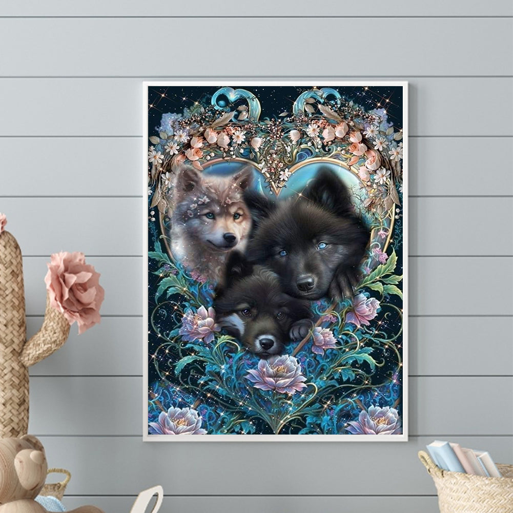 Wolf - Full Round Drill Diamond Painting 50*70CM