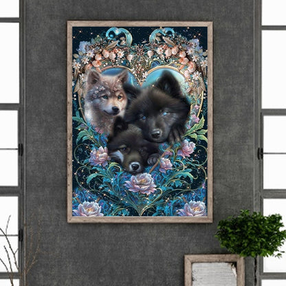 Wolf - Full Round Drill Diamond Painting 50*70CM