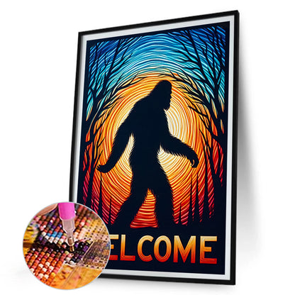 Forest Ape - Full Round Drill Diamond Painting 30*45CM