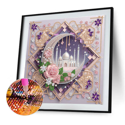 Framed Crescent - Special Shaped Drill Diamond Painting 30*30CM