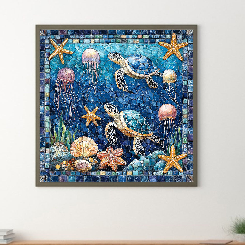 Undersea Creatures - Full Round Drill Diamond Painting 40*40CM