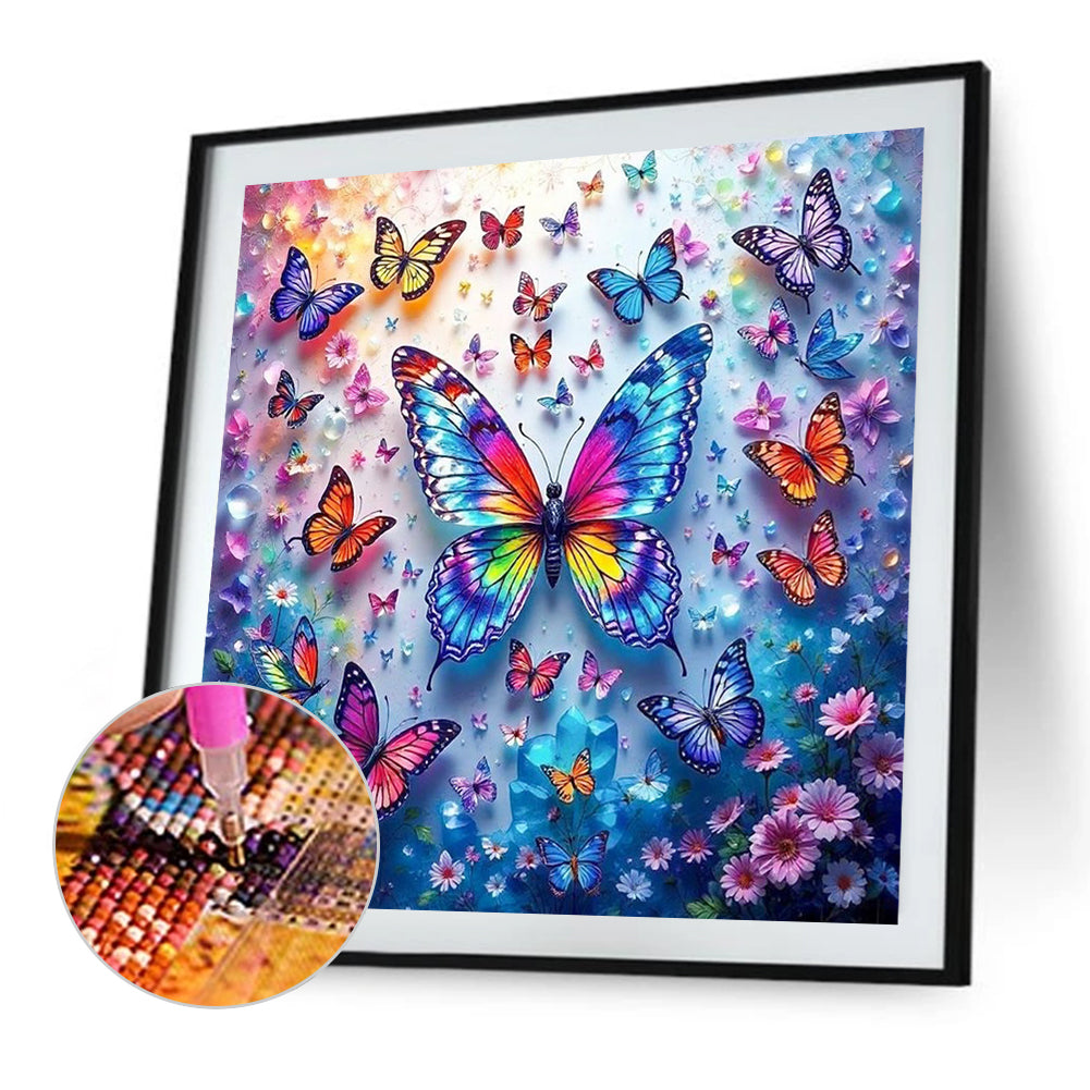 Butterfly - Full Square Drill Diamond Painting 30*30CM