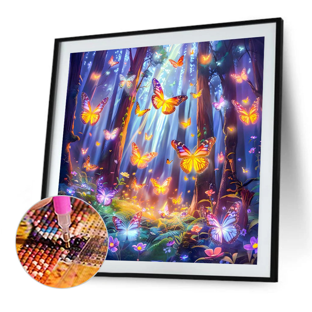 Butterfly - Full Square Drill Diamond Painting 30*30CM