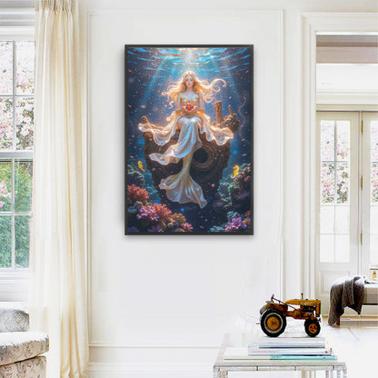 Mermaid - Full Square Drill Diamond Painting 40*60CM