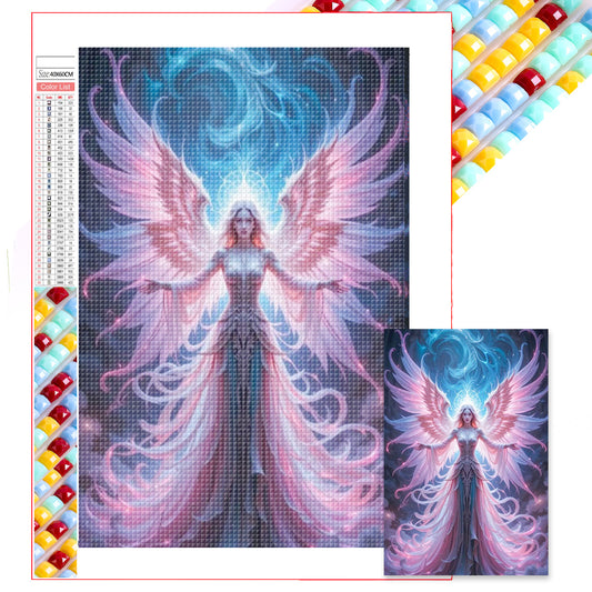 Pink Angel - Full Square Drill Diamond Painting 40*60CM