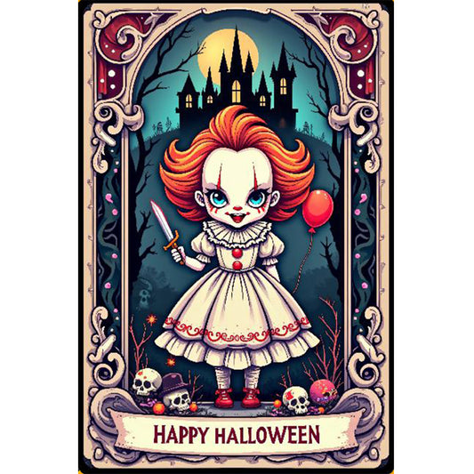 Halloween Horror Movie Tarot Cards - Full Round Drill Diamond Painting 40*60CM