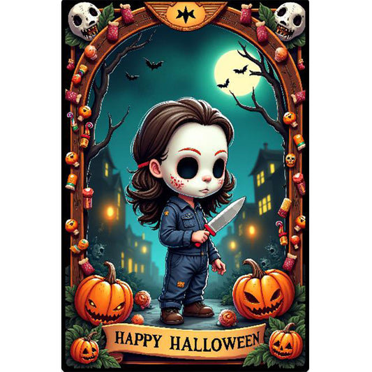 Halloween Horror Movie Tarot Cards - Full Round Drill Diamond Painting 40*60CM