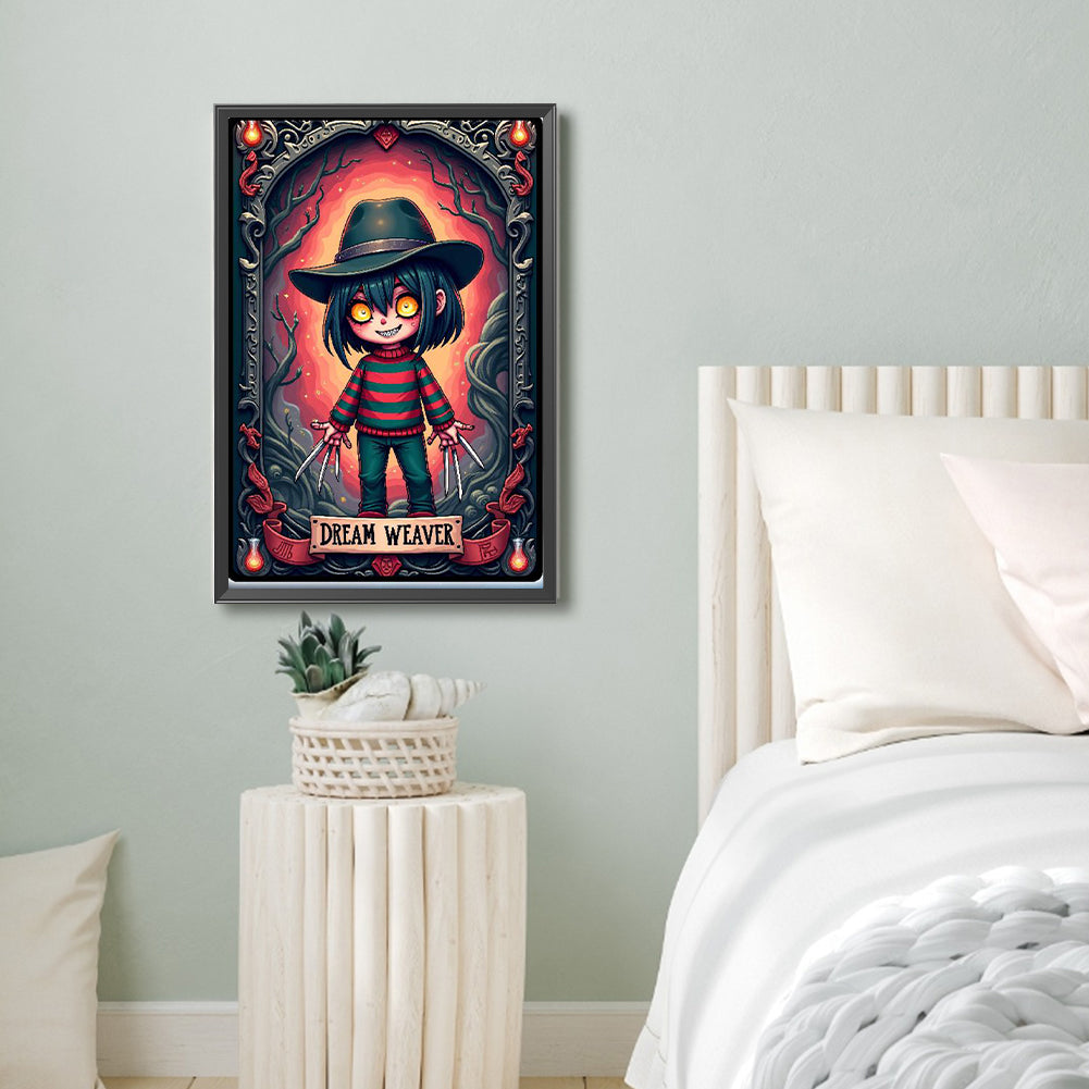 Halloween Horror Movie Tarot Cards - Full Round Drill Diamond Painting 40*60CM