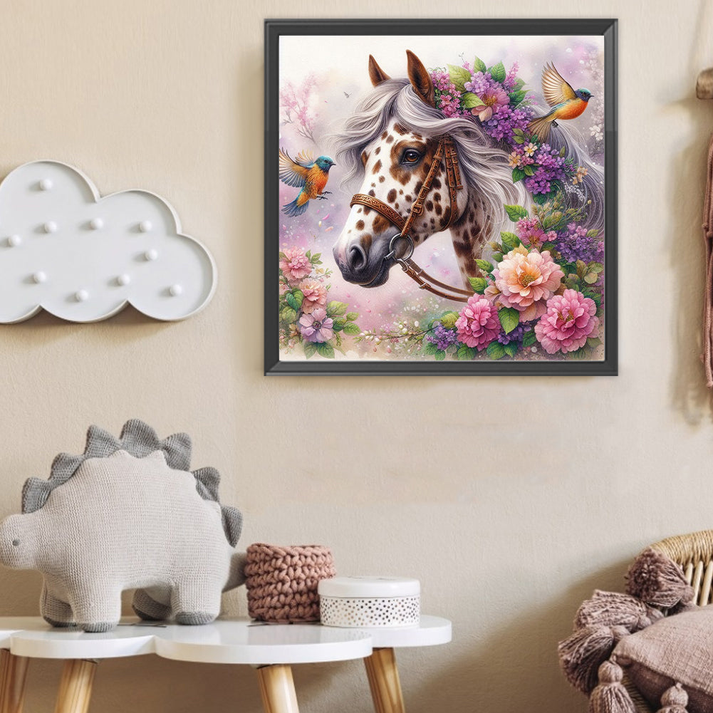 Horse - Full Round Drill Diamond Painting 40*40CM