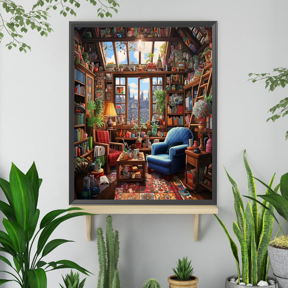 Study - Full Square Drill Diamond Painting 40*50CM