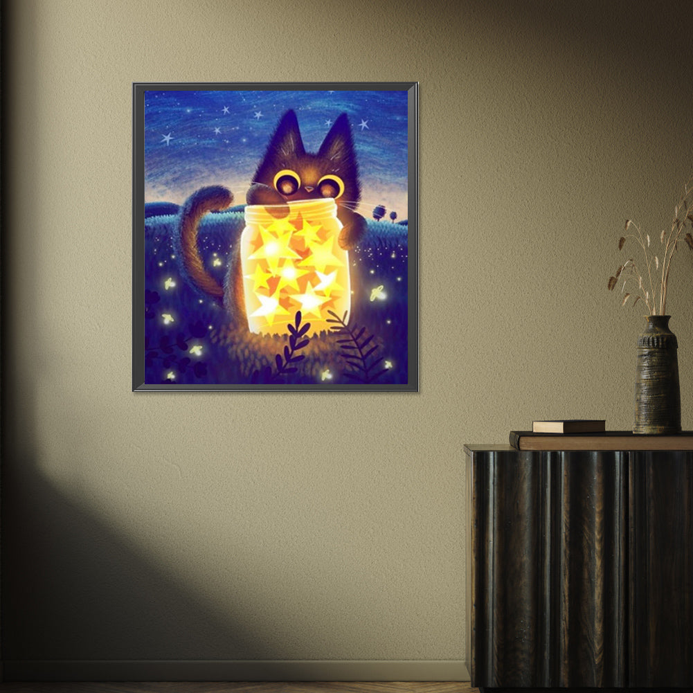 Black Cat - Full Square Drill Diamond Painting 40*50CM