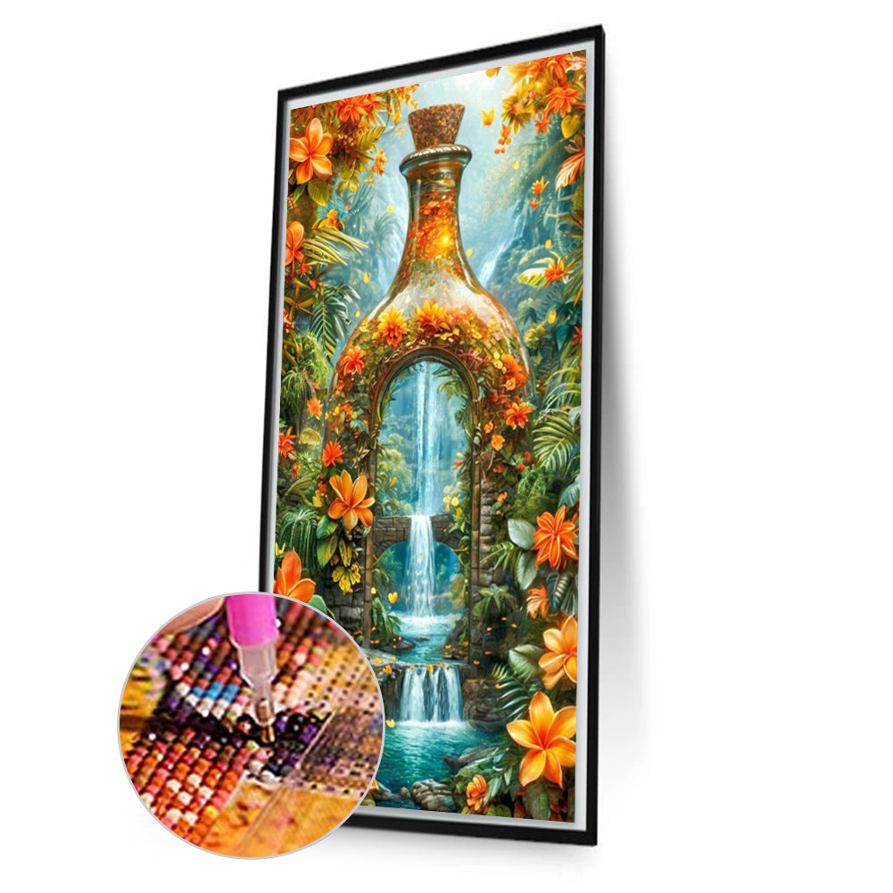 Stream In The Woods - Full Square Drill Diamond Painting 40*70CM