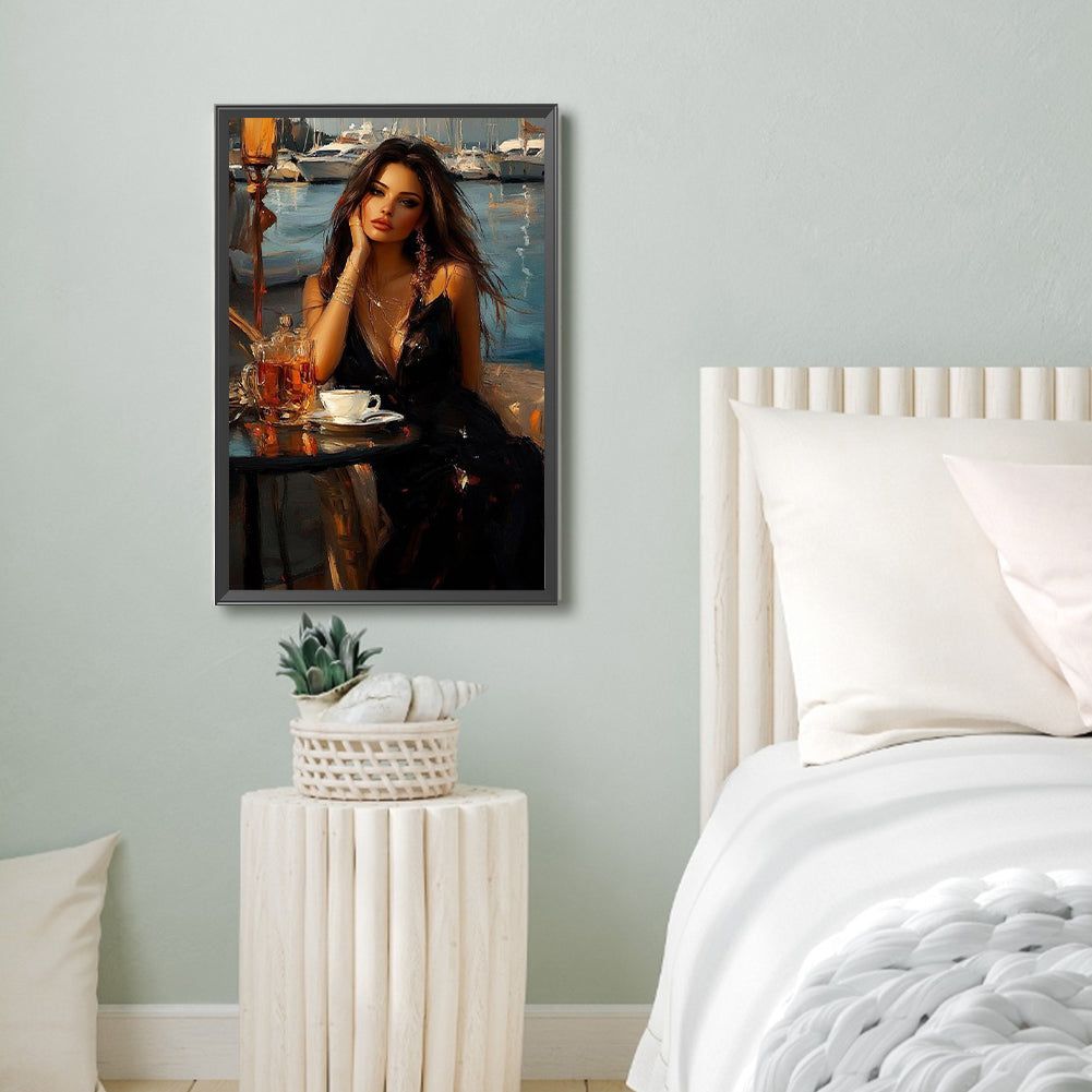 Elegant Woman - Full Round Drill Diamond Painting 40*60CM